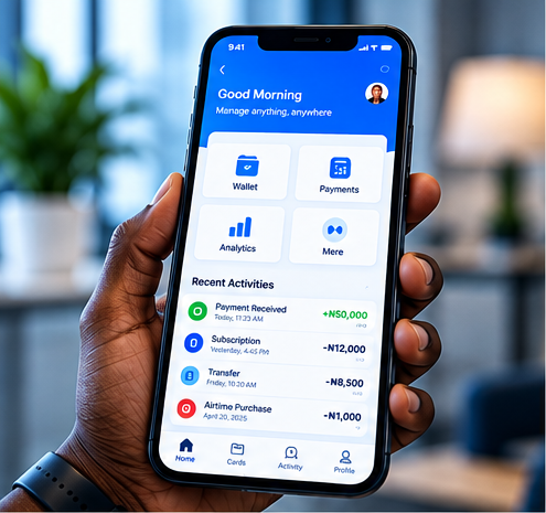 Pureline Mobile App project preview